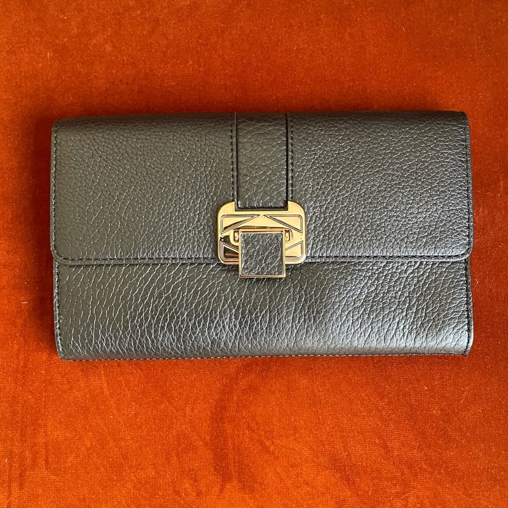Black Leather Rebecca Minkoff Clutch